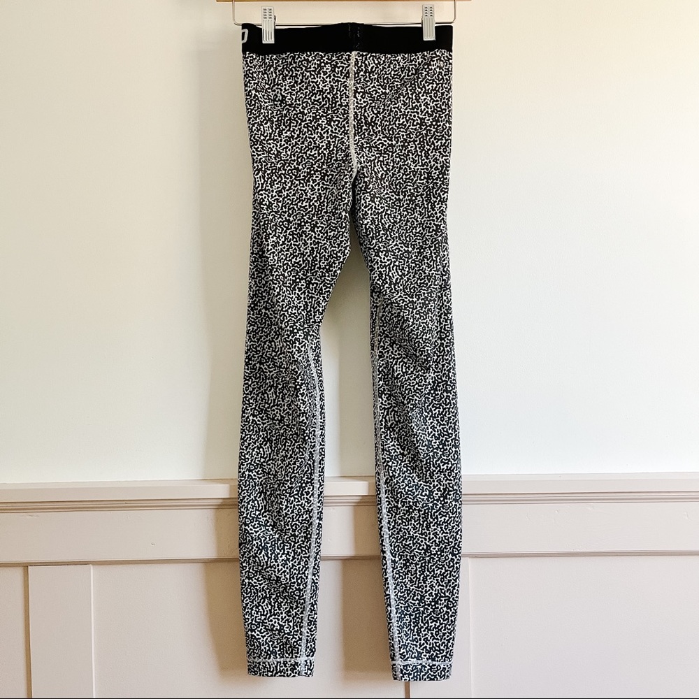 Nike Pro Mezzo Print Women’s Running Tights Black White Leggings Pattern Small - Picture 5 of 9